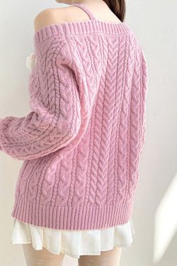 Coquette Cut-Out Knit Sweater