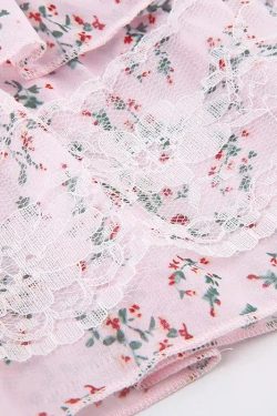 Coquette Floral Ruffled Mini Skirt