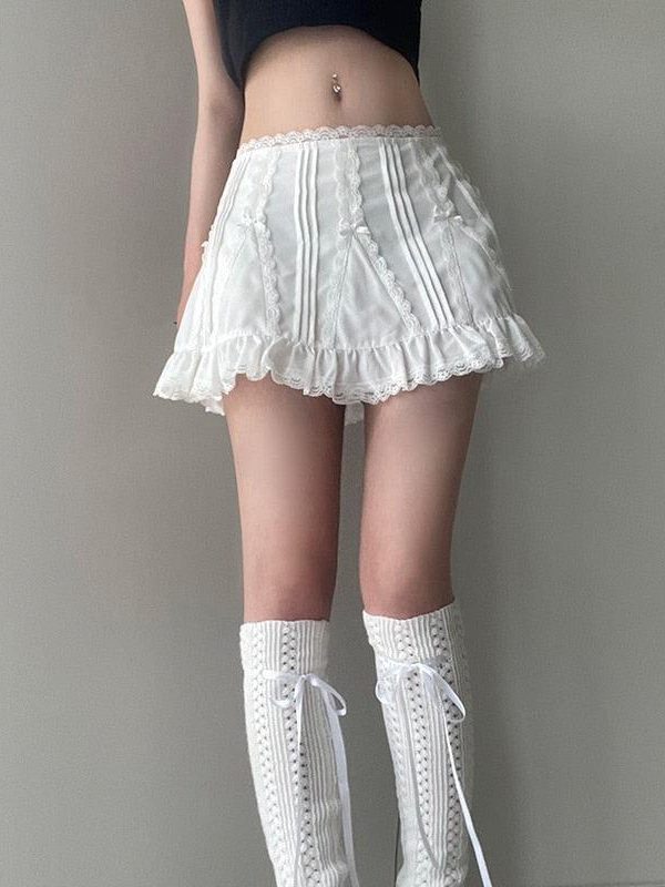 Coquette Frill Hem Mini Skirt