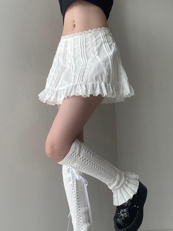 Coquette Frill Hem Mini Skirt