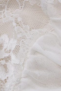 Coquette Lace Mesh Bra Crop Top