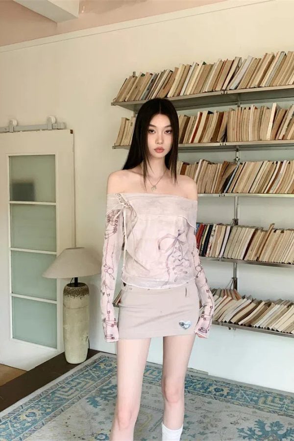 Coquette Lace Up Off Shoulder Top