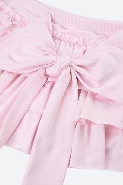 Coquette Layered Bow Mini Skort