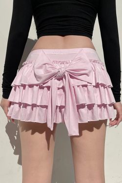 Coquette Layered Bow Mini Skort
