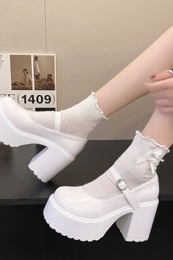 Coquette Platform Chunky Mary Jane Shoes