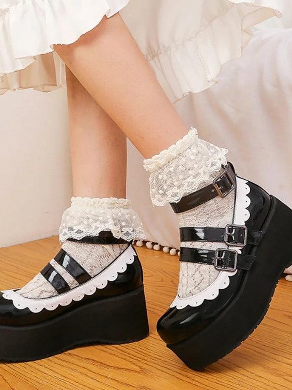 Coquette Platform Mary Jane Shoes