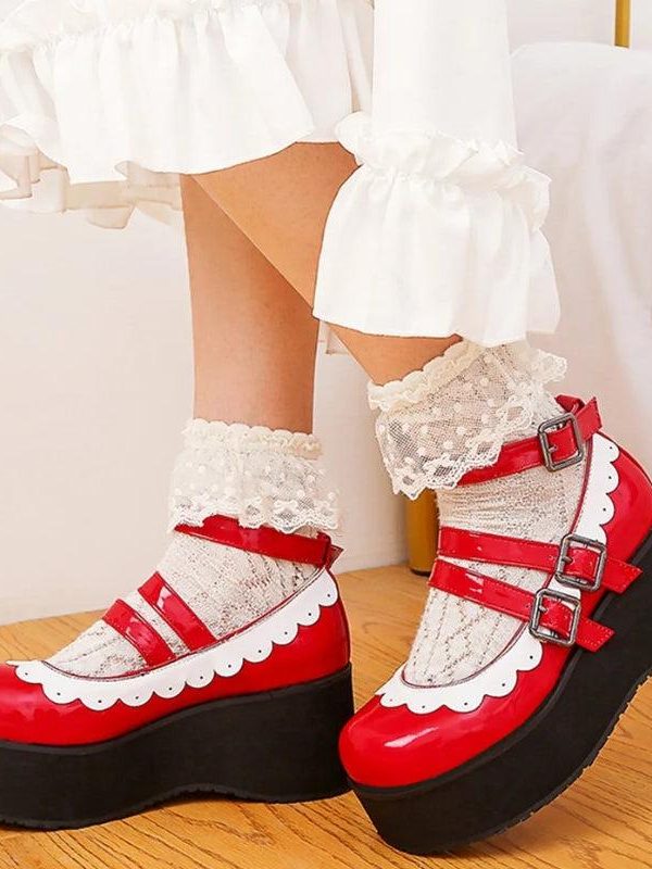Coquette Platform Mary Jane Shoes