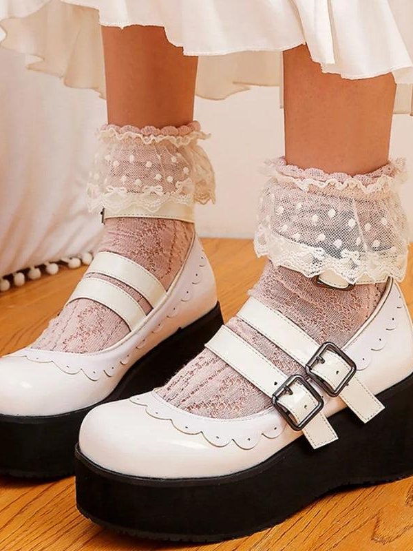 Coquette Platform Mary Jane Shoes