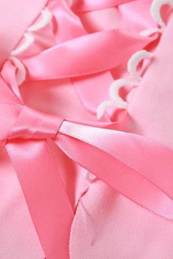 Coquette Ribbon Bow Tube Top