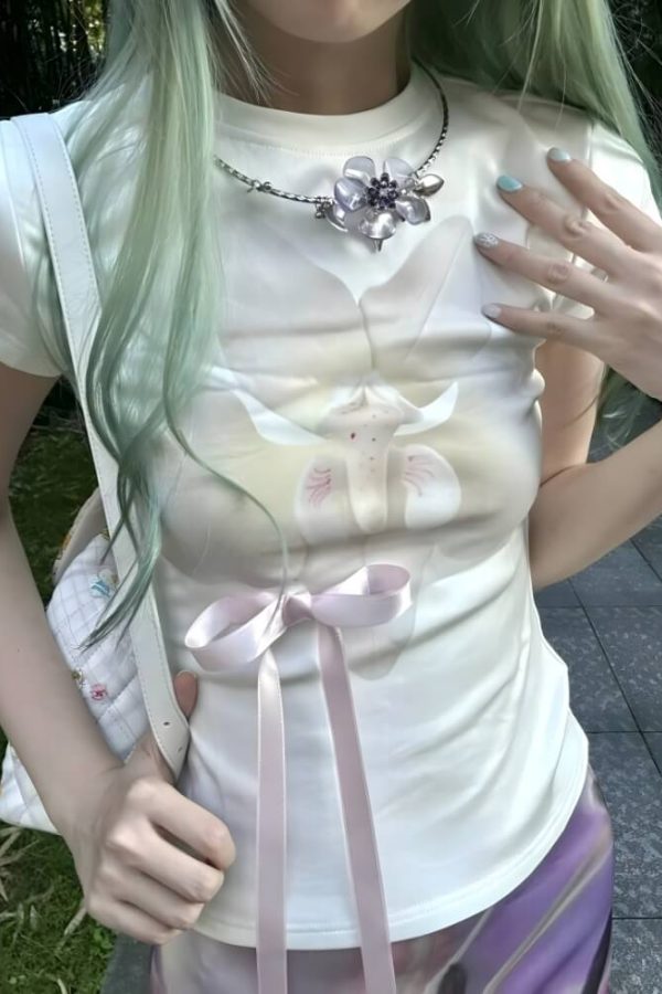 Coquette Ribbon Layered Top