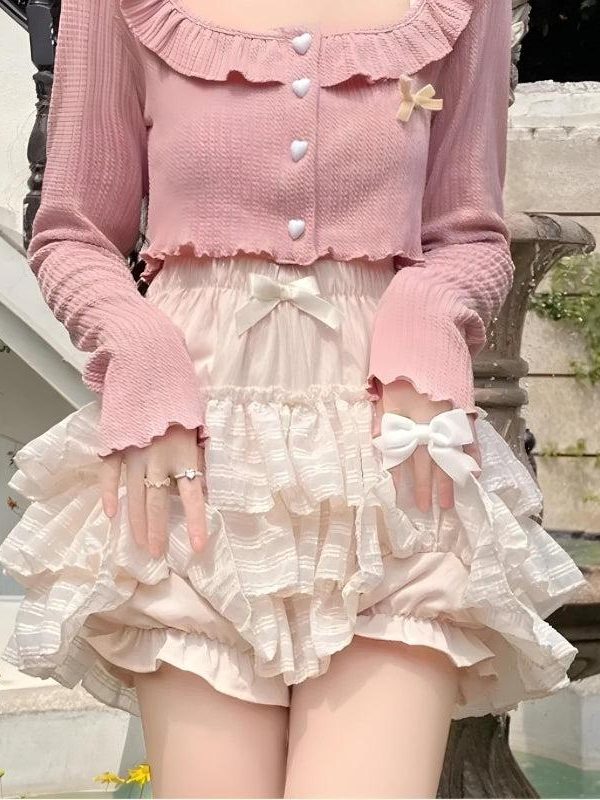 Coquette Ruffle Mini Skirt