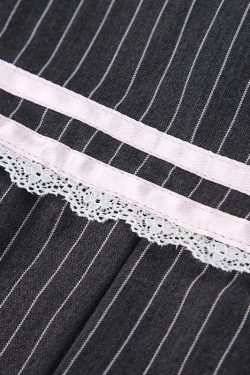 Coquette Striped Mini Skirt