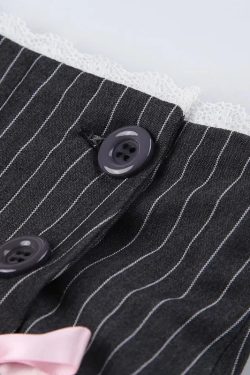 Coquette Striped Mini Skirt