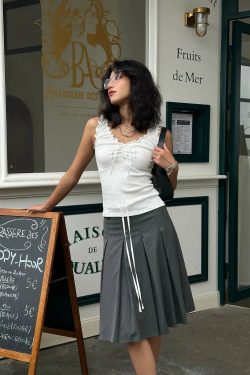 Coquette Tie Front Top