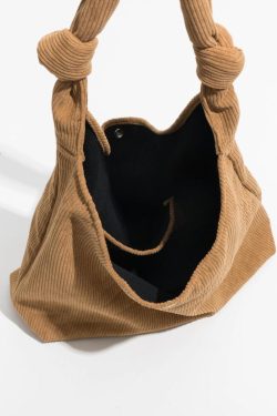 Corduroy Hobo Shoulder Bag