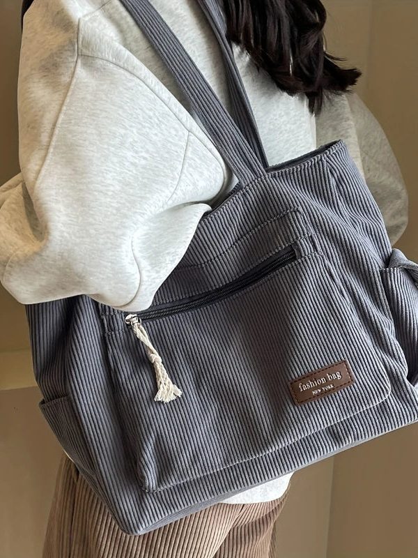 Corduroy Tote Bag