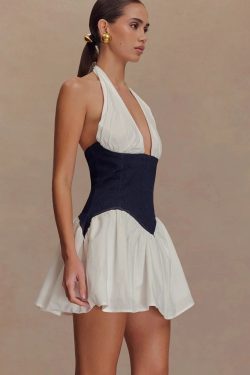 Corset Halter Mini Dress