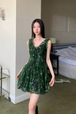 Cottagecore Bubble Tulle Mini Dress