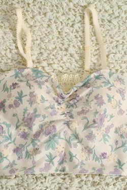 Cottagecore Floral Crop Top