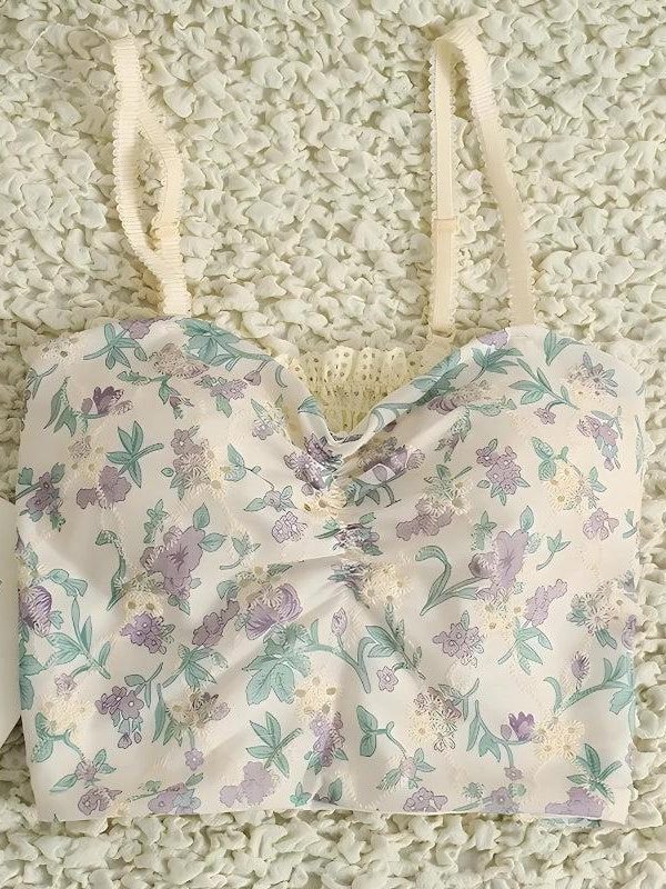 Cottagecore Floral Crop Top