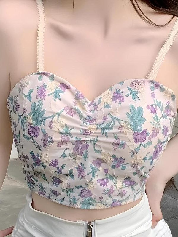 Cottagecore Floral Crop Top
