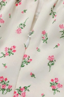 Cottagecore Floral Ruched Mini Dress