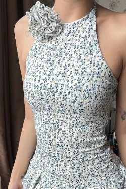 Cottagecore Floral Ruffled Mini Dress