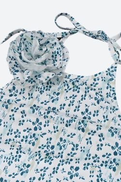 Cottagecore Floral Ruffled Mini Dress