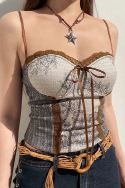 Cottagecore Lace Bow Top