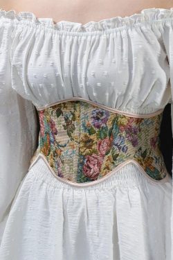 Cottagecore Ribbon Lace Up Waist Corset