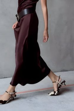 Cow Print Pointed-Toe Kitten Heel