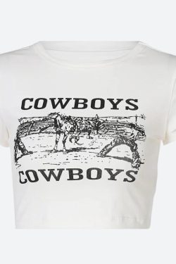 Cowboys Crop Tee
