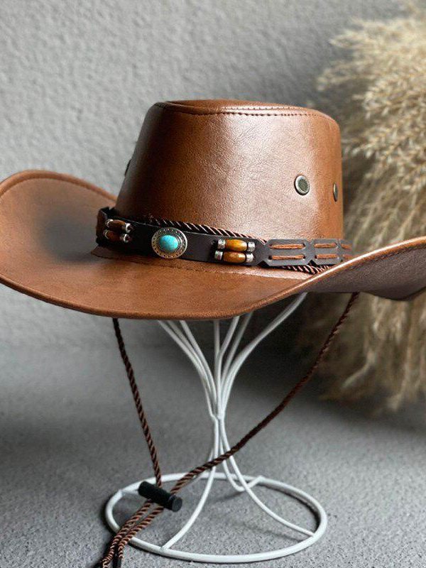 Cowgirl Adjustable Faux Leather Western Hat