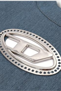 Cowgirl Denim Halter Corset Top