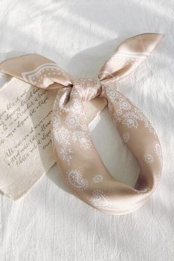 Cowgirl Satin Paisley Bandana