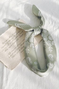 Cowgirl Satin Paisley Bandana