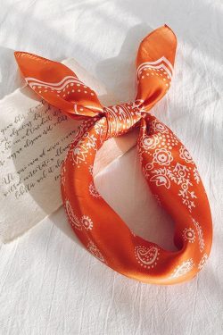 Cowgirl Satin Paisley Bandana