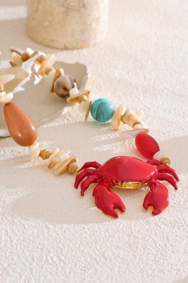 Crab Beaded Necklace