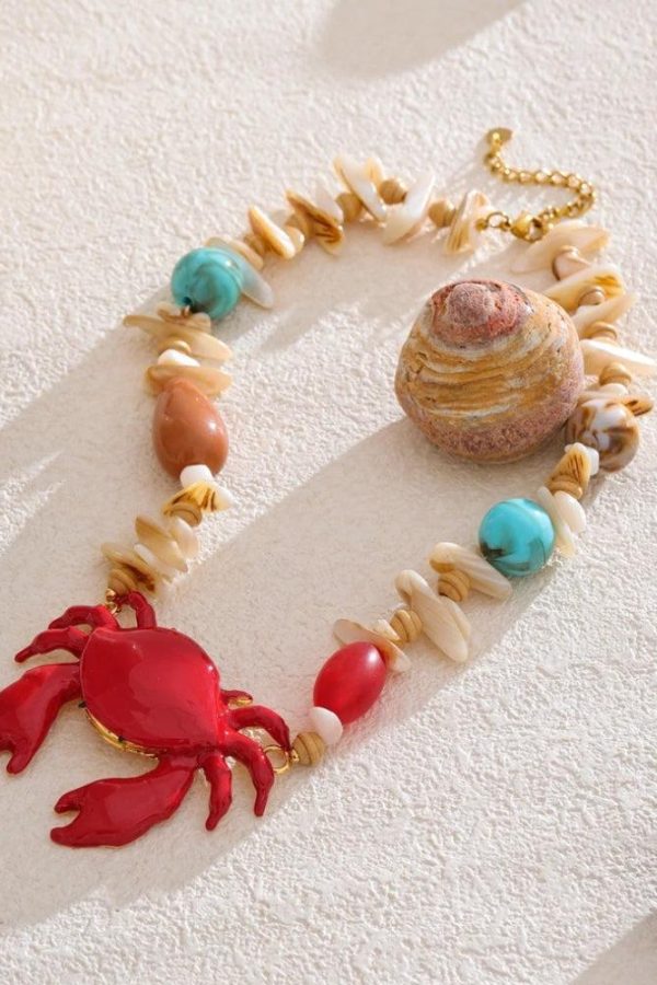Crab Beaded Necklace