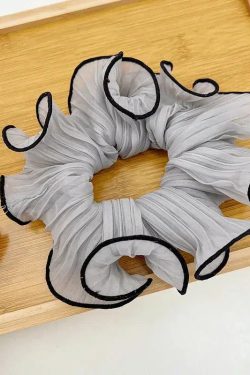 Crinkle Chiffon Scrunchies