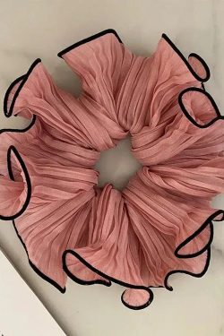 Crinkle Chiffon Scrunchies