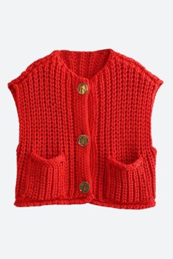 Crochet Sleeveless Cardigan
