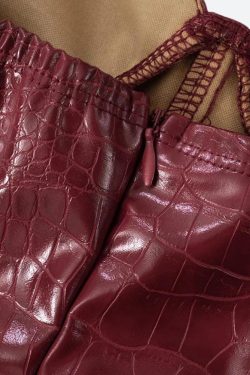 Crocodile Mini Dress