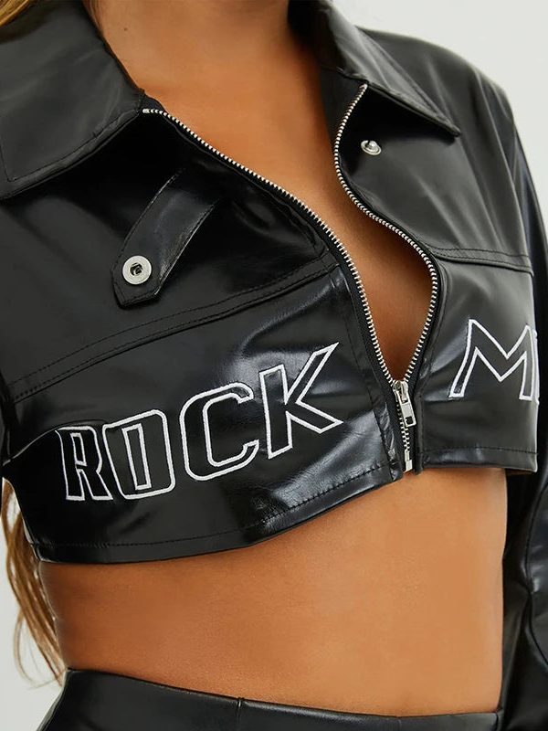 Cropped Biker Jacket