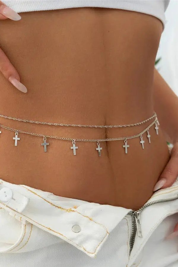 Cross Belly Chain