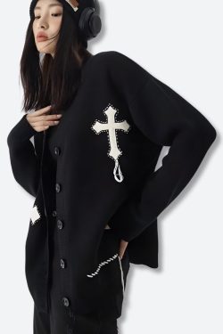 Cross Patch Cardigan