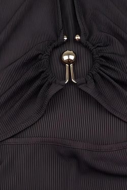 Cut Out Open Front Bodysuit