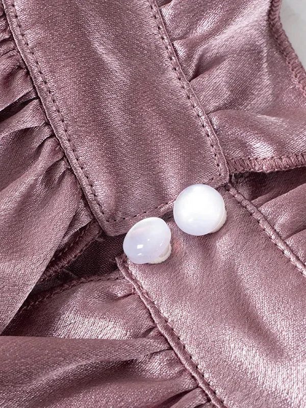 Cut Out Ruffled Halter Neck Top