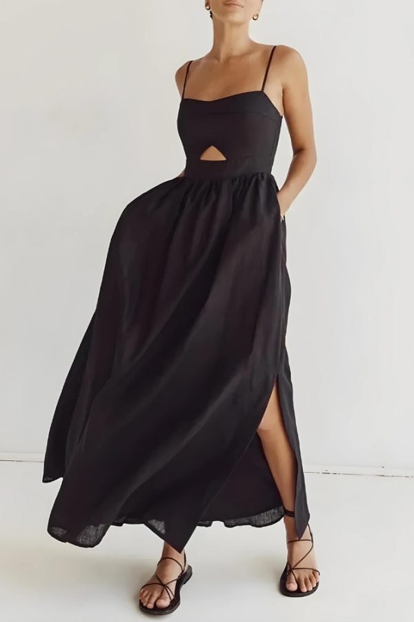 Cut Out Slit Maxi Dress