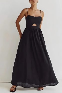 Cut Out Slit Maxi Dress